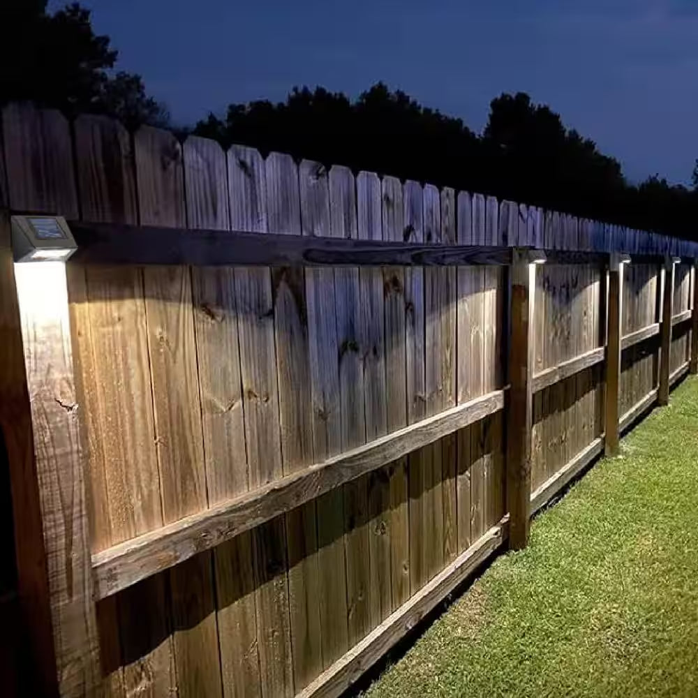 Bronze Integrated LED Downcast Outdoor Solar Deck Light (4-Pack)